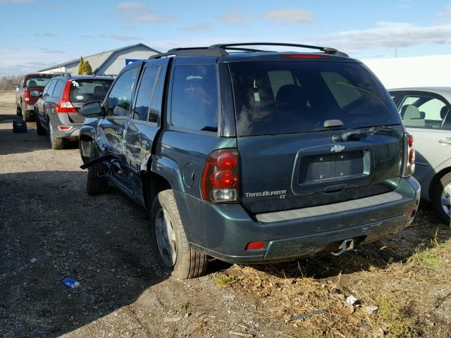 1GNDT13S762206903 - 2006 CHEVROLET TRAILBLAZE GREEN photo 3