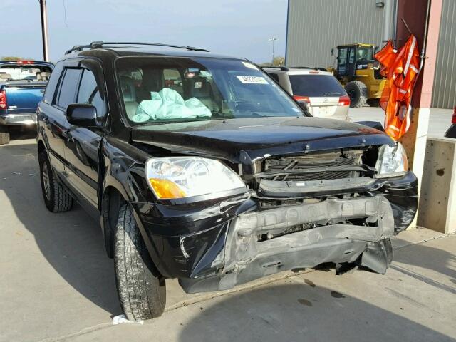 2HKYF18673H596327 - 2003 HONDA PILOT EXL BLACK photo 1