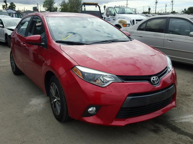 5YFBURHE0GP454220 - 2016 TOYOTA COROLLA L RED photo 1