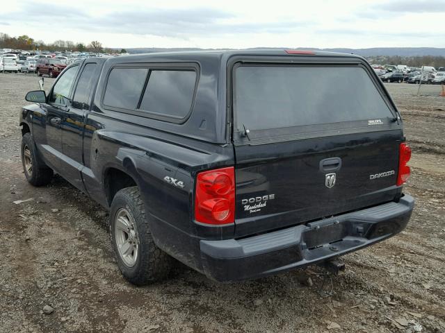 1D7CW2BKXAS146133 - 2010 DODGE DAKOTA ST BLACK photo 3