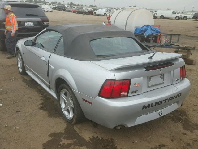 1FAFP45X6YF266351 - 2000 FORD MUSTANG SILVER photo 3