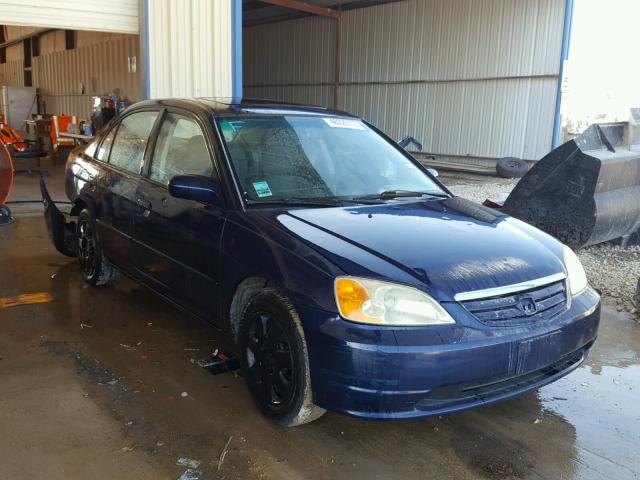 2HGES26762H556703 - 2002 HONDA CIVIC EX ლურჯი ფოტო 1