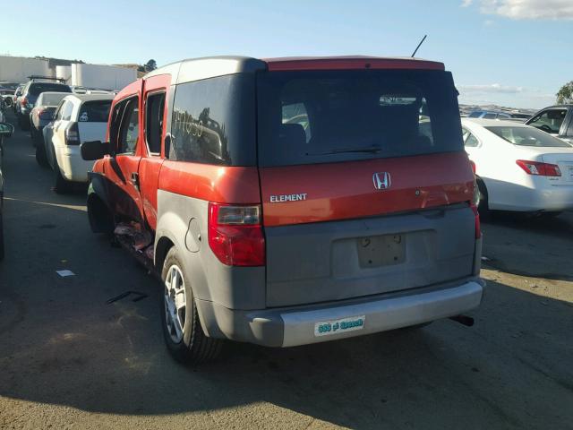 5J6YH18345L003533 - 2005 HONDA ELEMENT LX ORANGE photo 3