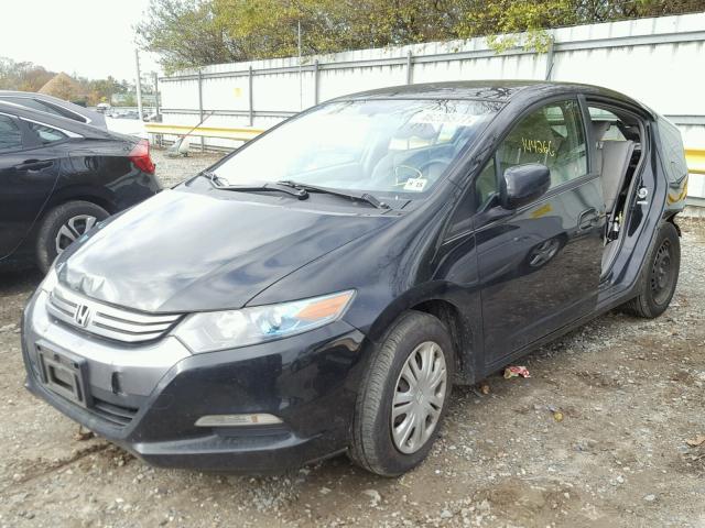 JHMZE2H58AS014186 - 2010 HONDA INSIGHT LX BLACK photo 2