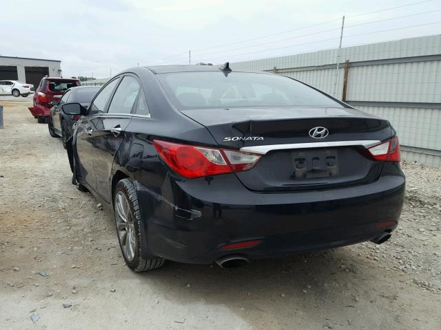 5NPEC4AC2CH463942 - 2012 HYUNDAI SONATA SE BLACK photo 3