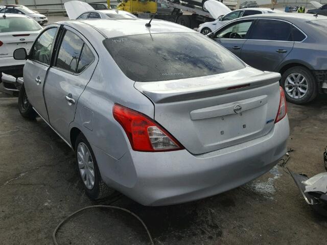 3N1CN7AP7DL850013 - 2013 NISSAN VERSA S SILVER photo 3