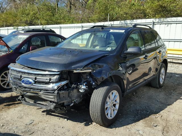 2FMDK3GC2EBB59701 - 2014 FORD EDGE SE BLACK photo 2