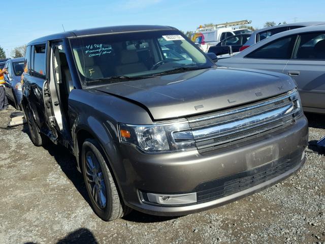 2FMHK6C82DBD18252 - 2013 FORD FLEX SEL BROWN photo 1