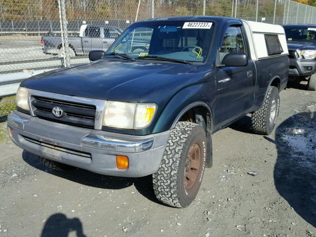 4TAPM62N1XZ457853 - 1999 TOYOTA TACOMA GREEN photo 2