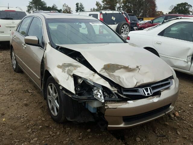 1HGCM66554A008281 - 2004 HONDA ACCORD EX BEIGE photo 1