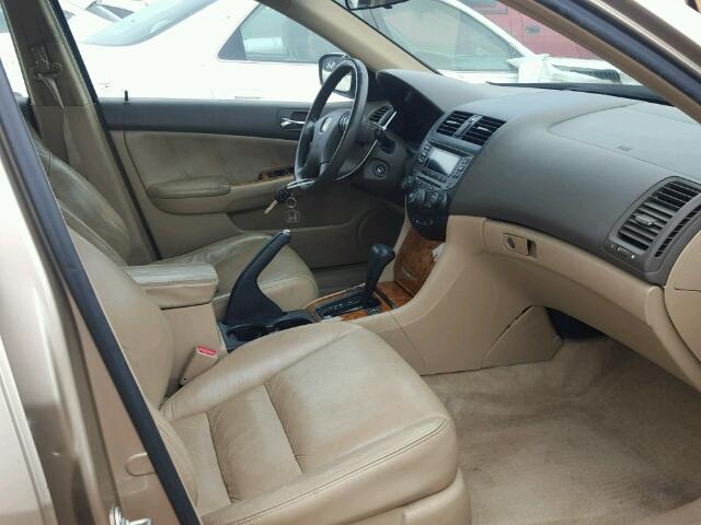 1HGCM66554A008281 - 2004 HONDA ACCORD EX BEIGE photo 5