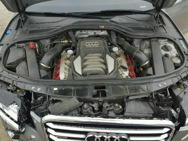 WAUAVAFD4BN027744 - 2011 AUDI A8 QUATTRO GRAY photo 7