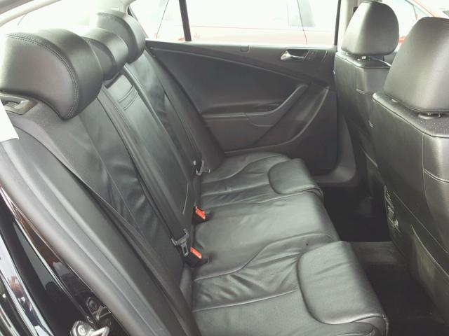 WVWEK73C88P086773 - 2008 VOLKSWAGEN PASSAT LUX BLACK photo 6