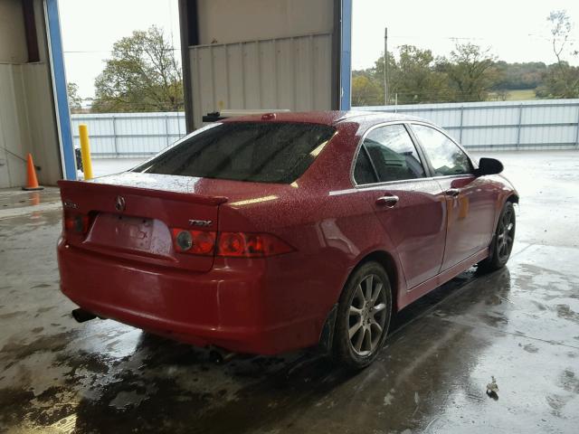 JH4CL96827C007299 - 2007 ACURA TSX RED photo 4