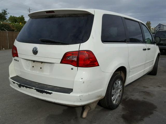 2V8HW44129R559441 - 2009 VOLKSWAGEN ROUTAN S WHITE photo 4