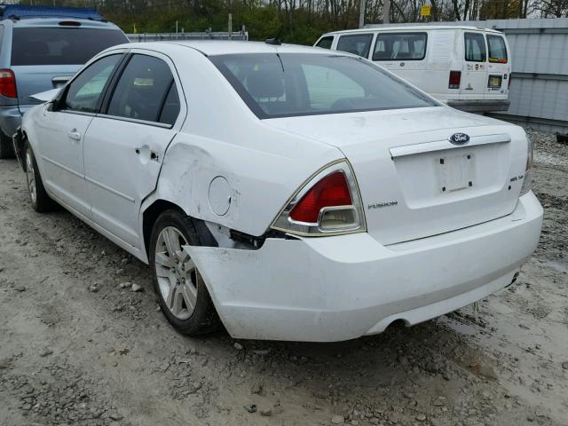 3FAHP08197R143816 - 2007 FORD FUSION SEL WHITE photo 3