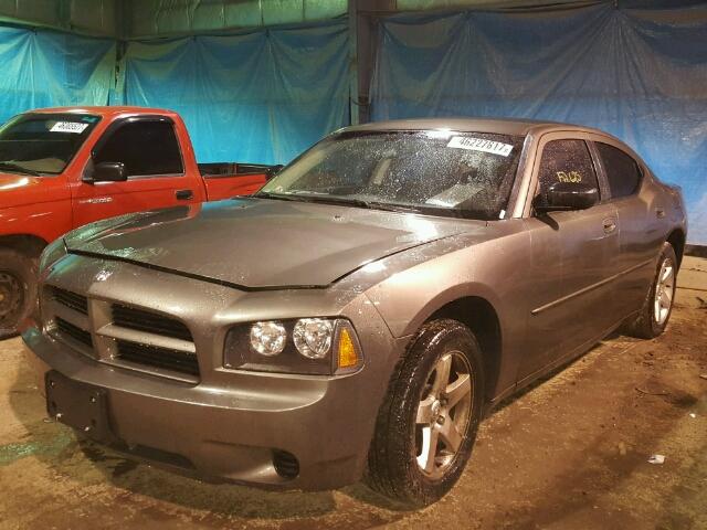 2B3KA43D99H593444 - 2009 DODGE CHARGER GRAY photo 2