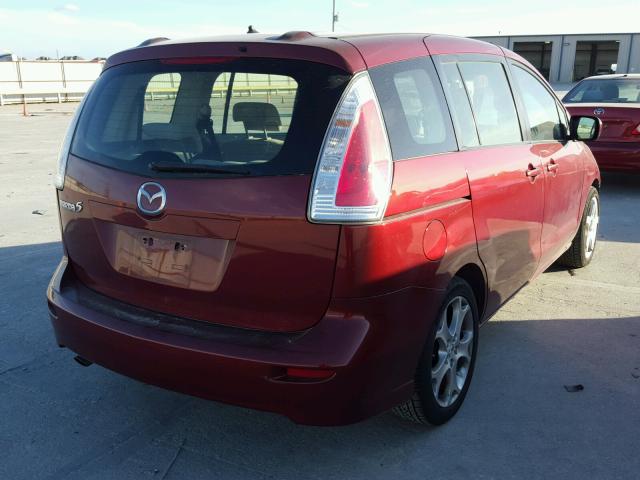 JM1CR2W31A0383593 - 2010 MAZDA 5 RED photo 4