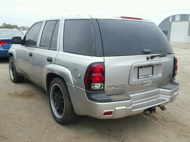 1GNDS13S252183869 - 2005 CHEVROLET TRAILBLAZE SILVER photo 3