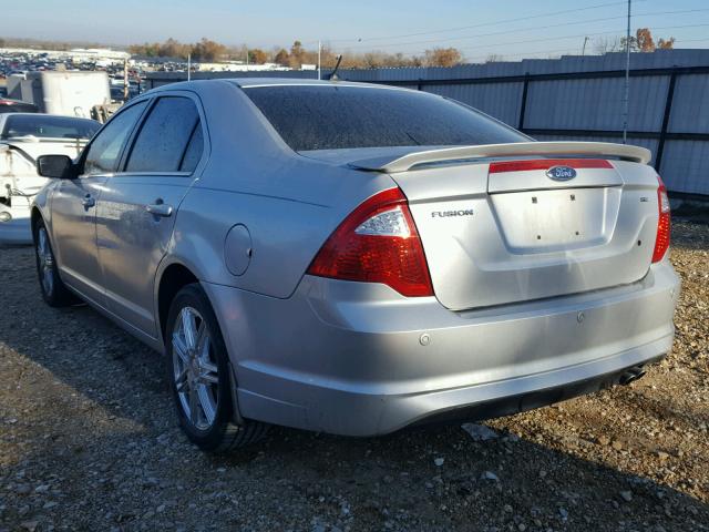 3FAHP0HA1BR329195 - 2011 FORD FUSION SILVER photo 3