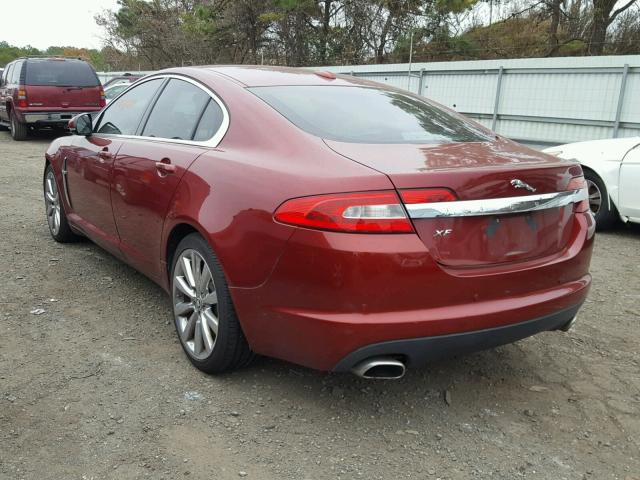 SAJWA0GB8ALR67620 - 2010 JAGUAR XF PREMIUM BURGUNDY photo 3