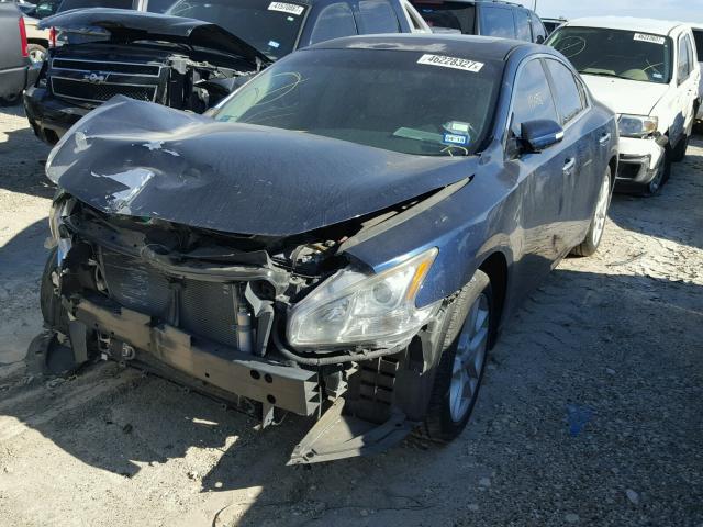 1N4AA51E49C818860 - 2009 NISSAN MAXIMA S BLUE photo 2