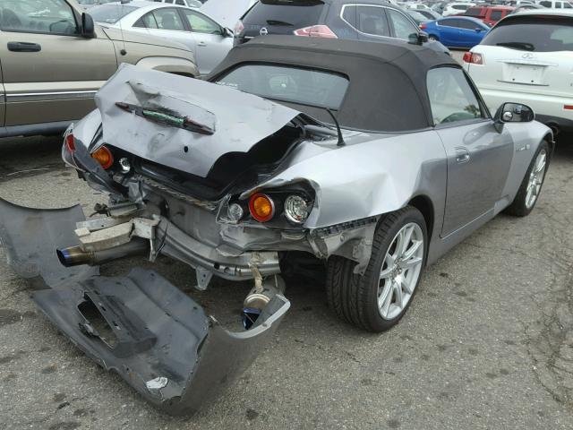 JHMAP21404T003979 - 2004 HONDA S2000 SILVER photo 4