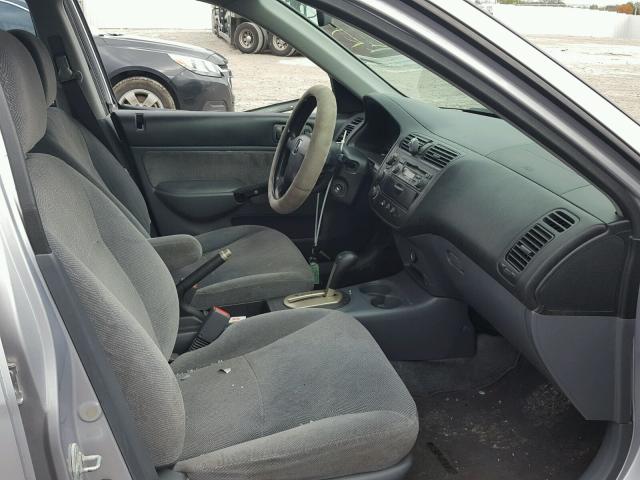 1HGES26761L031612 - 2001 HONDA CIVIC EX Qəhvəyi foto 5