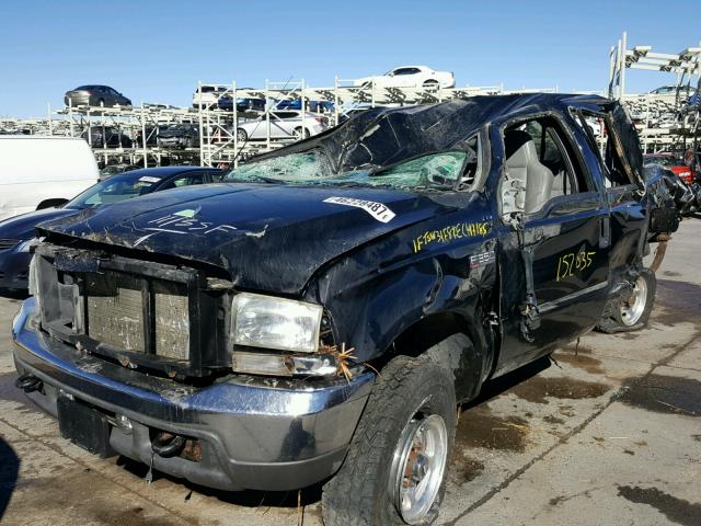 1FTSW31F82EC47185 - 2002 FORD F350 SRW S BLACK photo 2