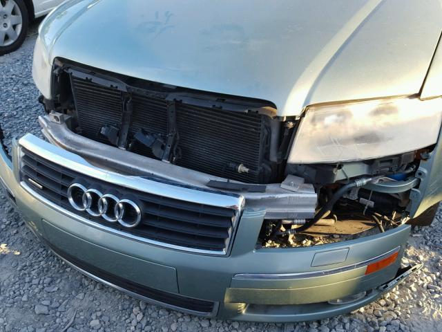 WAUML44E74N023822 - 2004 AUDI A8 L QUATT GREEN photo 9