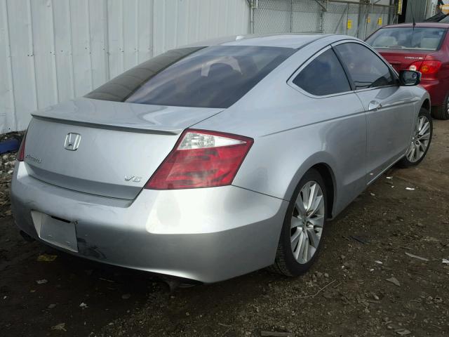 1HGCS228X9A004975 - 2009 HONDA ACCORD EXL SILVER photo 4