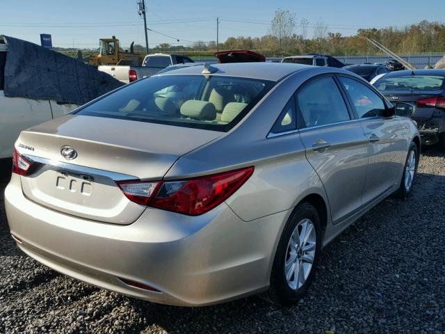 5NPEB4AC6BH257752 - 2011 HYUNDAI SONATA GLS BEIGE photo 4