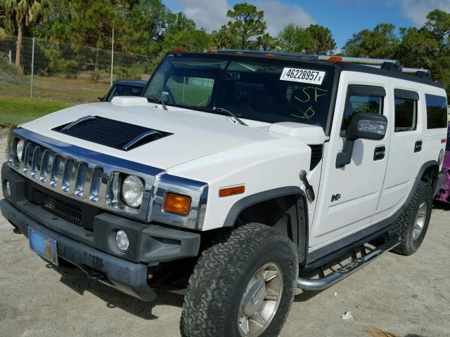 5GTGN23U37H112084 - 2007 HUMMER H2 WHITE photo 2