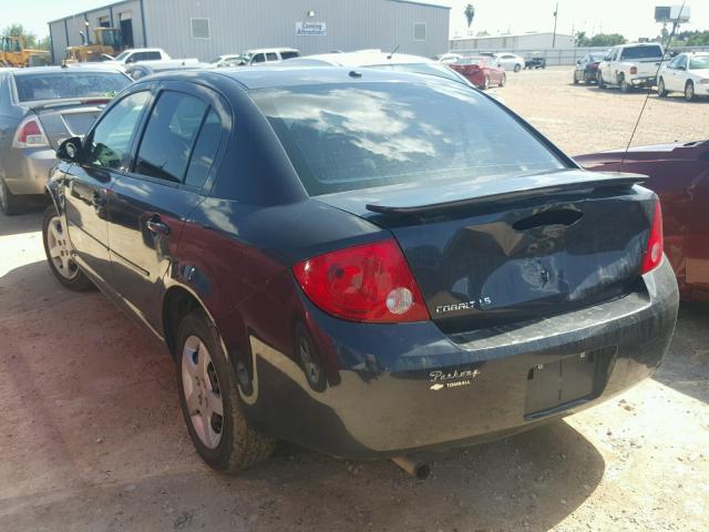 1G1AK58F787203984 - 2008 CHEVROLET COBALT LS BLUE photo 3