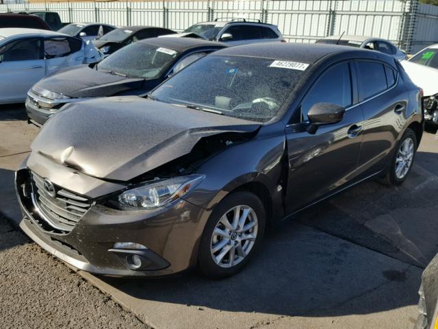 3MZBM1L73FM162851 - 2015 MAZDA 3 TOURING CHARCOAL photo 2