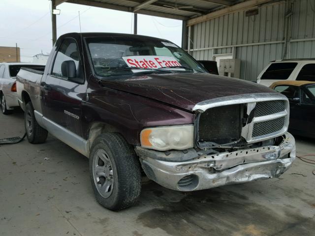 1D7HA16K54J109364 - 2004 DODGE RAM 1500 BURGUNDY photo 1