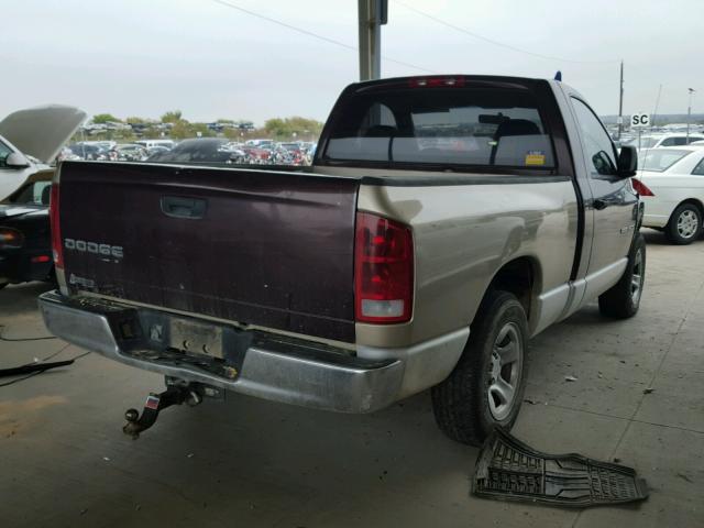 1D7HA16K54J109364 - 2004 DODGE RAM 1500 BURGUNDY photo 4