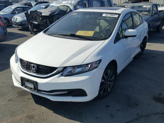 19XFB2F85EE267775 - 2014 HONDA CIVIC EX WHITE photo 2