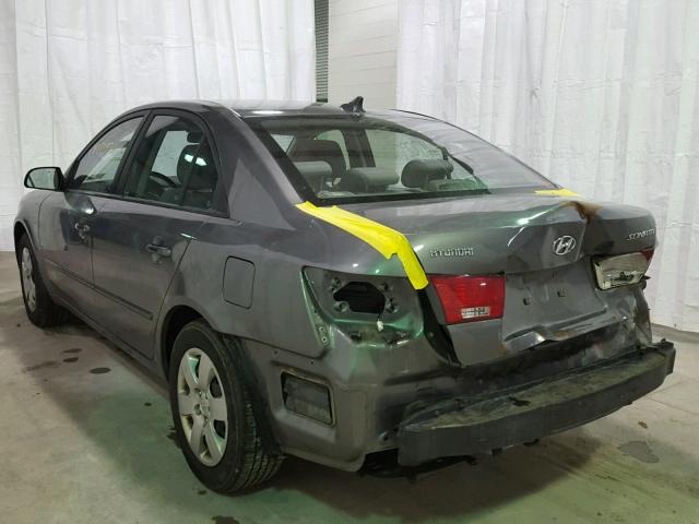 5NPET4ACXAH640377 - 2010 HYUNDAI SONATA GLS GRAY photo 3