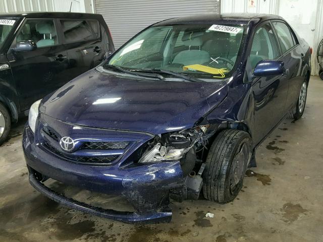 2T1BU4EE5CC821873 - 2012 TOYOTA COROLLA BA BLUE photo 2