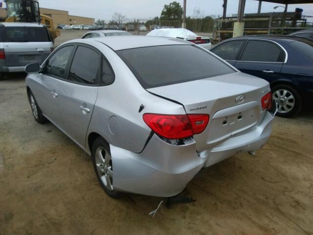 KMHDU46D37U034021 - 2007 HYUNDAI ELANTRA GL SILVER photo 3