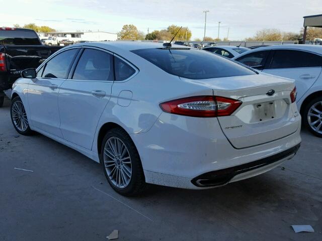 3FA6P0H9XDR185257 - 2013 FORD FUSION SE WHITE photo 3