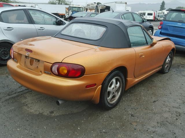 JM1NB353XY0138886 - 2000 MAZDA MX-5 MIATA ORANGE photo 4