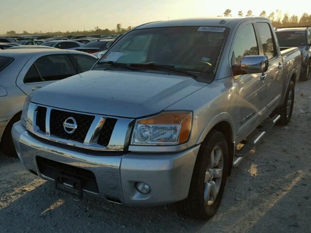 1N6BA07D38N344061 - 2008 NISSAN TITAN XE GRAY photo 2