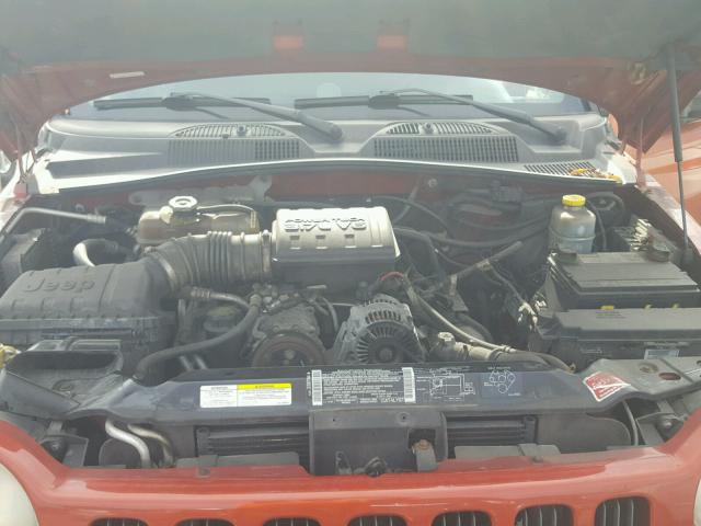 1J4GK58K62W211306 - 2002 JEEP LIBERTY LI ORANGE photo 7