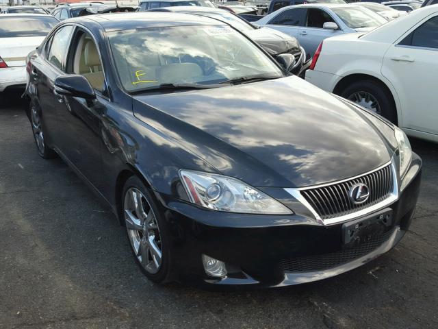 JTHBF5C2XA5125673 - 2010 LEXUS IS 250 BLACK photo 1