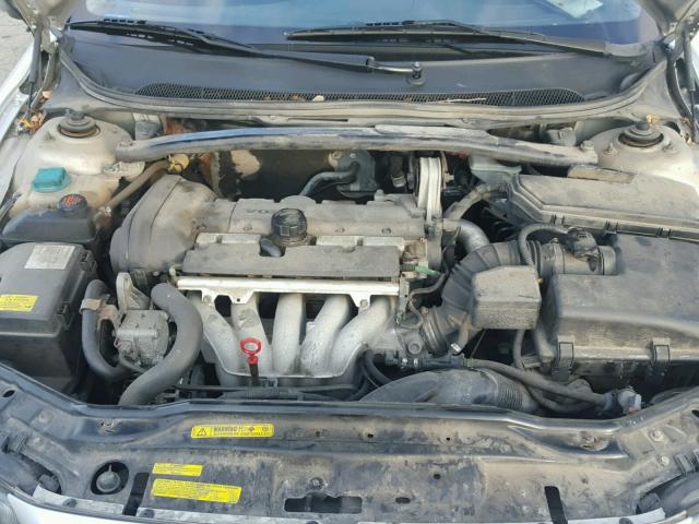 YV1RS61T142355194 - 2004 VOLVO S60 SILVER photo 7