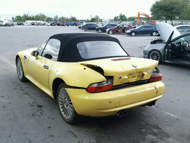 WBSCK9340YLC91471 - 2000 BMW M ROADSTER YELLOW photo 3