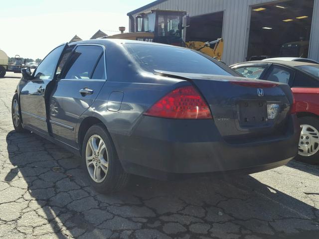 1HGCM56736A114940 - 2006 HONDA ACCORD EX GRAY photo 3