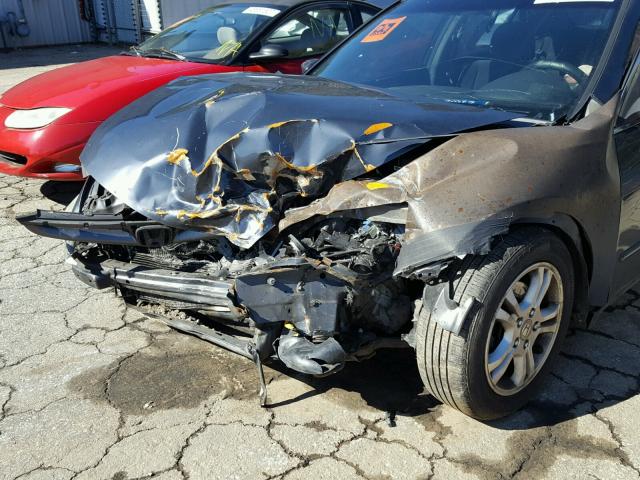 1HGCM56736A114940 - 2006 HONDA ACCORD EX GRAY photo 9